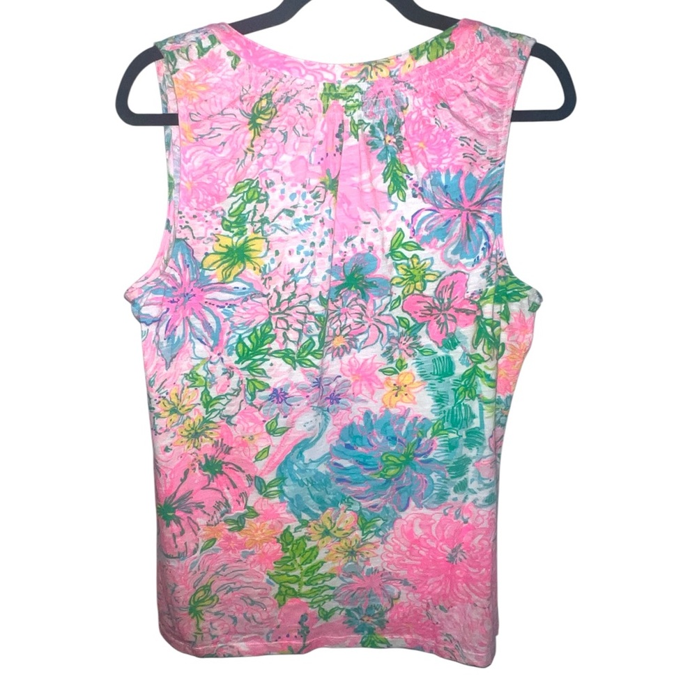 𝐋𝐈𝐋𝐘 𝐏𝐔𝐋𝐈𝐓𝐙𝐄𝐑 | FLORAL “STACY” TOP - Picture 3 of 10